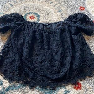 Express lace crop top - NWOT